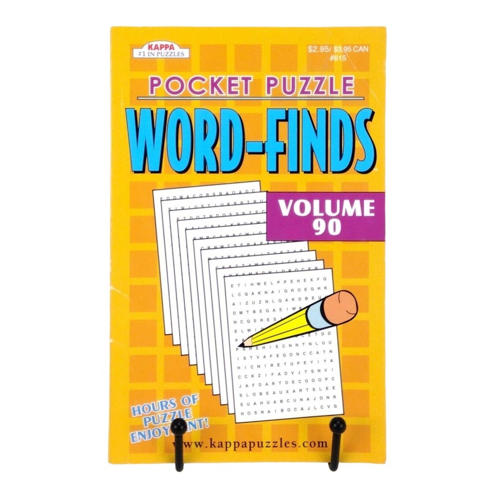 Pocket Puzzle Word Finds Puzzle Book Volume 90 Kappa Puzzles Word Search
